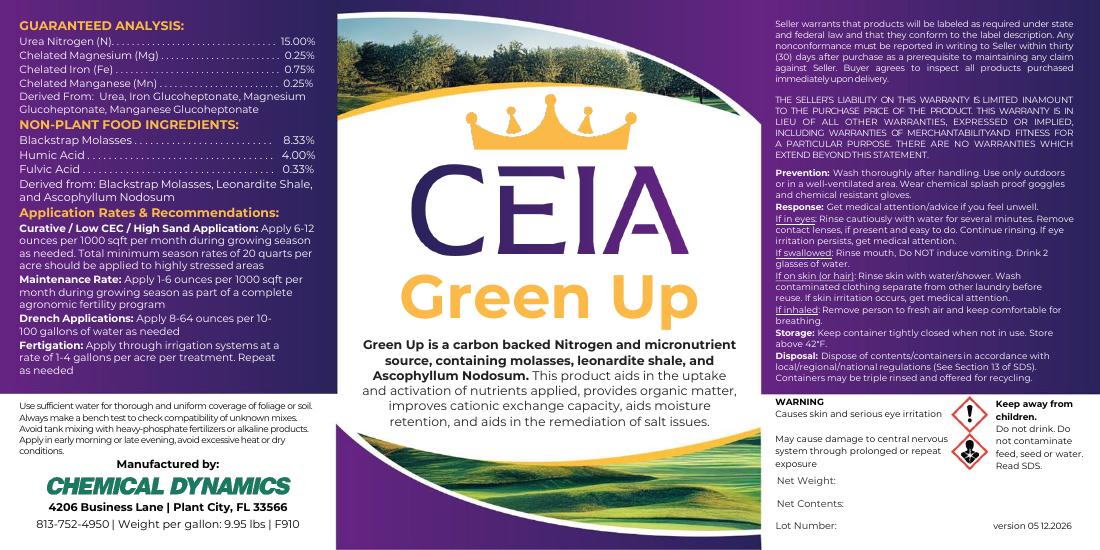 Green Up product label