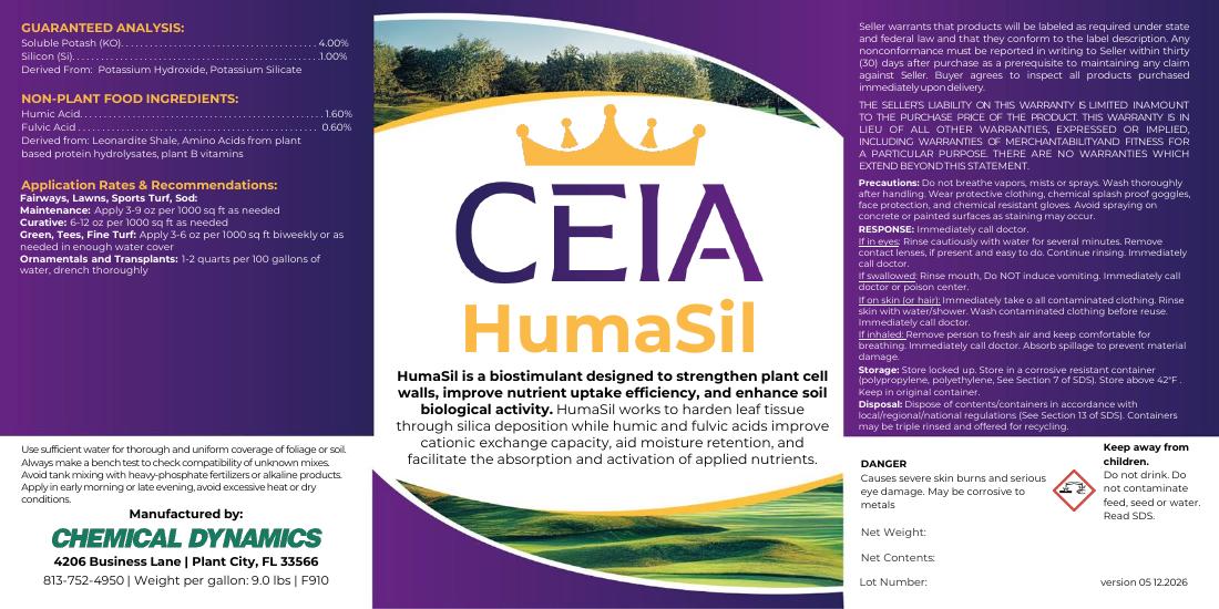 HumaSil product label