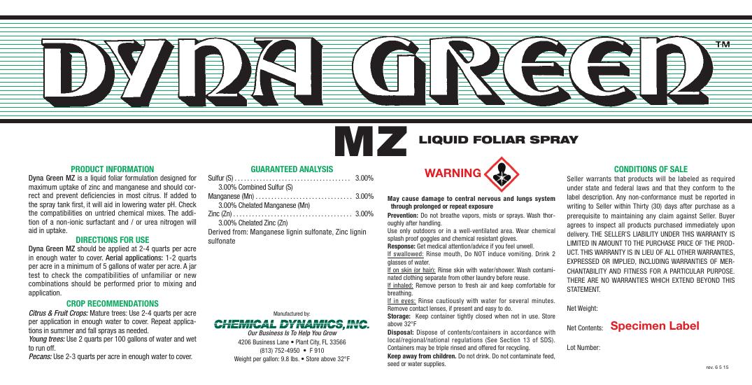 MZ product label