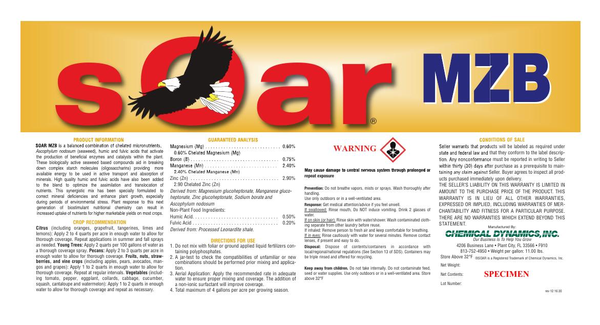 MZB product label
