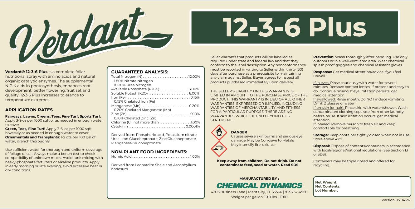 12-3-6 Plus product label