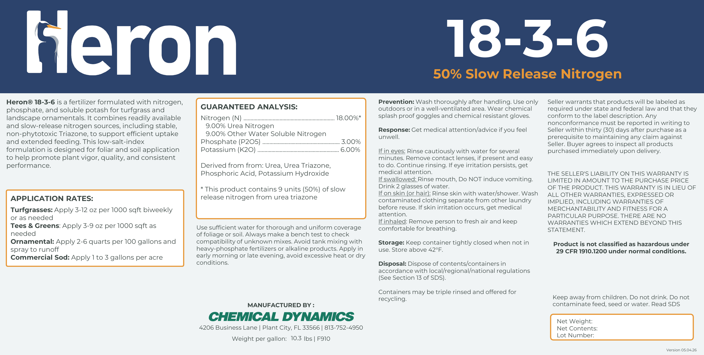 18-3-6 product label