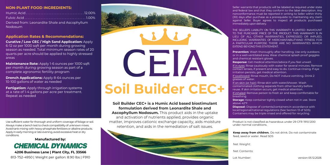 Soil Builder CEC+ product label
