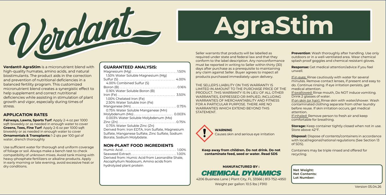 AgraStim product label