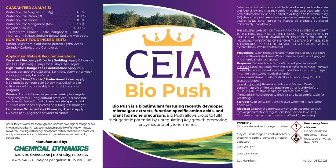 Bio Push product label