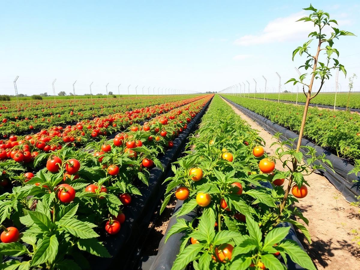 Healthy crop foliage